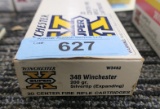 20 rds of Winchester 348 WCF ammo