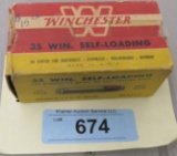 50 rds of Winchester 35 SLR ammo