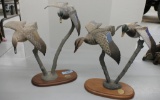 2 Pairs of Flying Mallard DU Statue