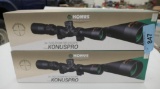 NIB Pair of KONUS 2-7x Rifle Scopes