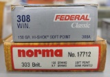 20 rds 308 & 20 rds of 303 British ammo