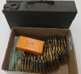 WWII German Ammo Box & Dummy linked ammo