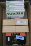 lot of 9.3x72R Ammo, Brass & bullets