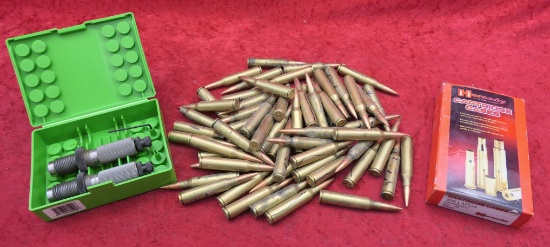 lot of 338 Lapua Bullets, Brass & Dies