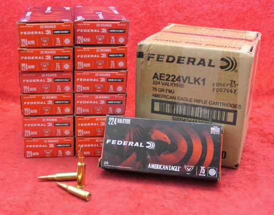 460 rds of Federal 224 Valkyrie ammo