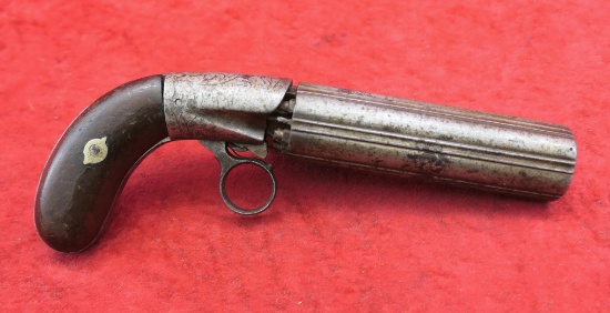 Antique Ring Trigger Pepper Box Pistol