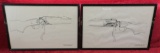6 Framed Sketches of Ruger No. 1 Rifle Mechanics