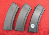 3 Bulgarian 10 black slab sided 5.45 AK magazines