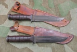 pair UMC marked K BAR Fighting Knives