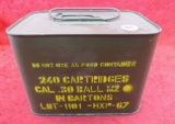 Spam Can 240 rds of Surplus 30-06 M2 Ball Ammo