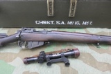 British No. 4T Sniper Rifle w/scope & case