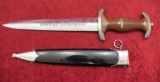 AUG. Merten maker marked German SA Dagger