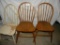 Three Spindle Back Smaller Chairs