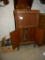 Antique= Columbia Graphonia, 320 Epm, Wind-up Record Player Cabinet; Box Of