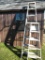 Aluminum 7 Ft Step Ladder; Wood 4 Ft Step Ladder.