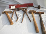 Tools= Brace/bit; Hatchet; Hammer; Level; Pair Of Small Wreck Bars; Mallet