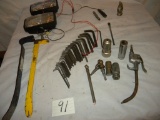 Misc. Tools= Pair Wrecking Bars; Allen Wrenches; 12 V. Equipment Light; 2 J