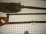 meat saw, Military trench shovel