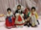 1930s Lenci Type Magis Roma Felt & Cloth Dolls Made In Italy