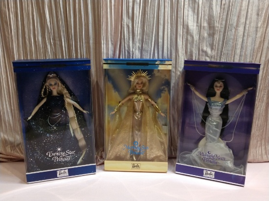 2000 Full 3 Set Series Of Barbie Celestial Collection! All New/nrfb!!!