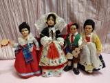 1930s Lenci Type Magis Roma Felt & Cloth Dolls Made In Italy