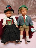 Early 1900s Matching Pair German Rare Dolls 10