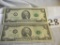 Pair Of 2 Dollar Bills=j05332242a; 2003a F03772670a, 2003a; Both Bank Of At