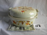 Hall jewel tea casserole dish w lid, 3