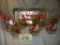 Coca Cola= (7) 1978 Holly Hobby Christmas Glasses W/quotes; Tray.