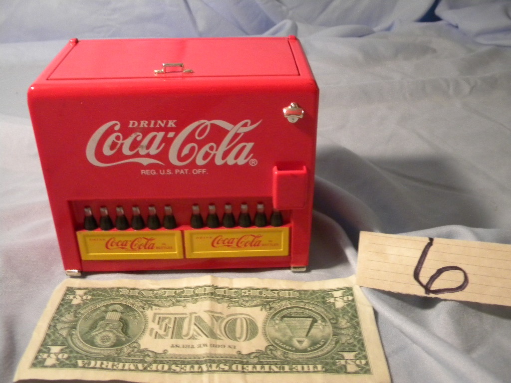 Coca Cola= Music Box Cooler Bank | Art, Antiques & Collectibles  Collectibles Collectible Advertising Soda Advertising Soda Merchandise |  Online Auctions | Proxibid
