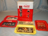 Coca Cola = Front Dispenser Pop Cooler; 4 Mini Trays.