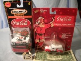 Coca Cola= 1970 Pontiac Gto; Die Cast Holiday Ornaments.