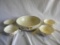 Halls Superior Kitchenware= (4) Soup Bowl W/handles; Serving Bowl, 3