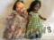 Pair Of Story Book Dolls With Painted Eyes, Black & White. 5