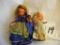 Pair Of Story Book Dolls. W/stand, 5