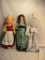 Three Dolls= Tall Biqsue Doll, 20