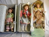 Three Dolls= (2)heirloom International Dolls-