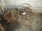 Tractor Chains; Three Old Steel Wheels