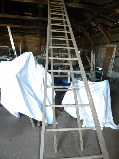 40' Wood Extension Ladder.