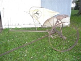 Drag Cart W/implement Seat, Pivotal Wheel Angle; John Deere Umbrella W/hole