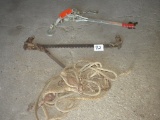 Come Along; Rope Wire Stretcher; Metal Bar Wire Stretcher.