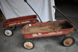 Pair Of Radio Flyer Wagons, Need Tlc.