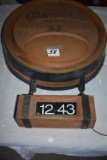Olympia Barrel Electrical Clock, 16 1/2