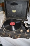 Silvertone Portrola Record Player, Runs, Tabletop.