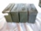 Four (4) Empty Steel Shell Containers, 7.62mm. M82