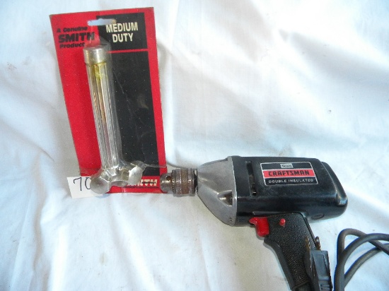 Craftsman Double Insulated Electrict 3/8"drill; Smith Acetylene Torch Ad