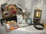Fuel Filler Nossel; Pop Rivets; Oil Filter Wrench; Box Of Adhesive Tapes