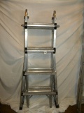 Dual Purpose Aluminum Extension Step Ladder.