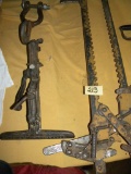 Clevis Hook; Pair Of Wire Stretchers;bale Hoo.