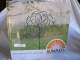 Wind Spinner Solar Light, Includes Battery, Original Box